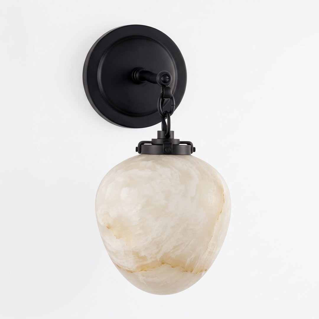 Locket Alabaster Wall Sconce