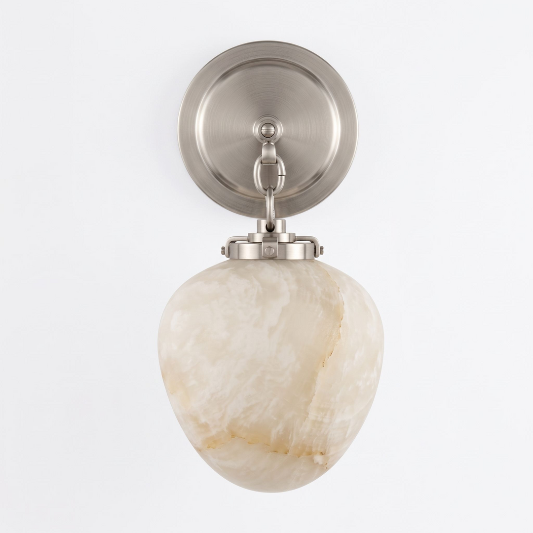 Locket Alabaster Wall Sconce