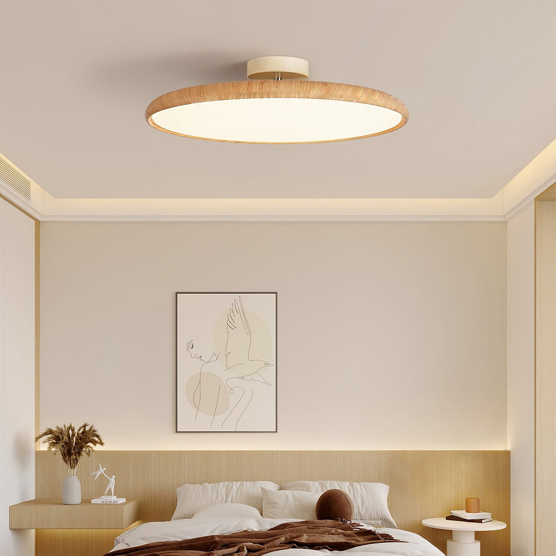 Lola Wood Grain Adjustable Ceiling Lamp - Vakkerlight