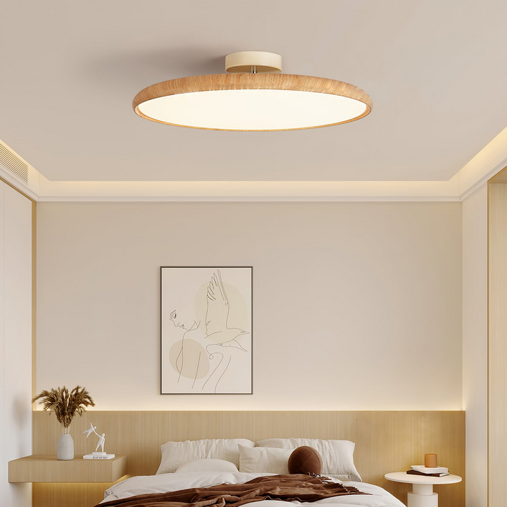 Lola Wood Grain Adjustable Ceiling Lamp