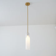 Long Tube Glass Pendant Light