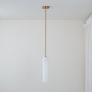 Long Tube Glass Pendant Light