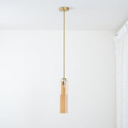 Long Tube Glass Pendant Light