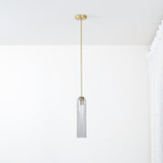 Long Tube Glass Pendant Light