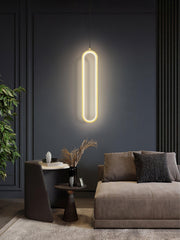 Lange ovale LED-Pendelleuchte