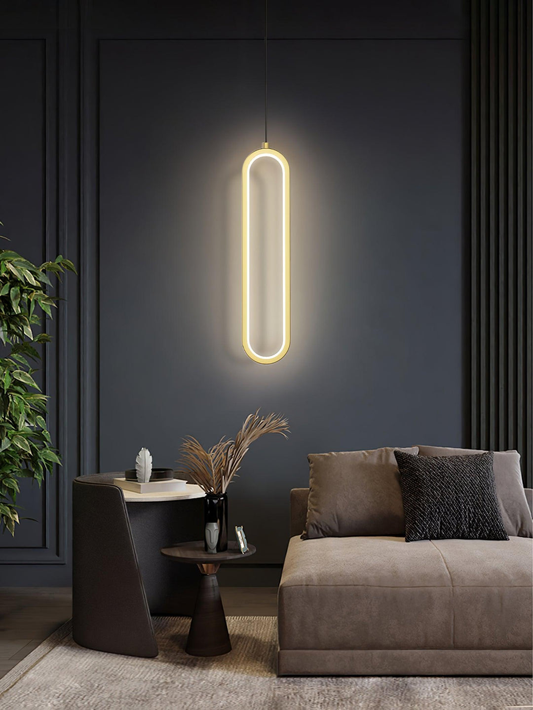 Long Oval LED Pendant Lamp - Vakkerlight