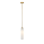 Long Tube Glass Pendant Light