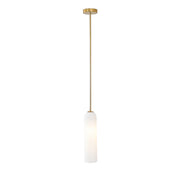 Long Tube Glass Pendant Light