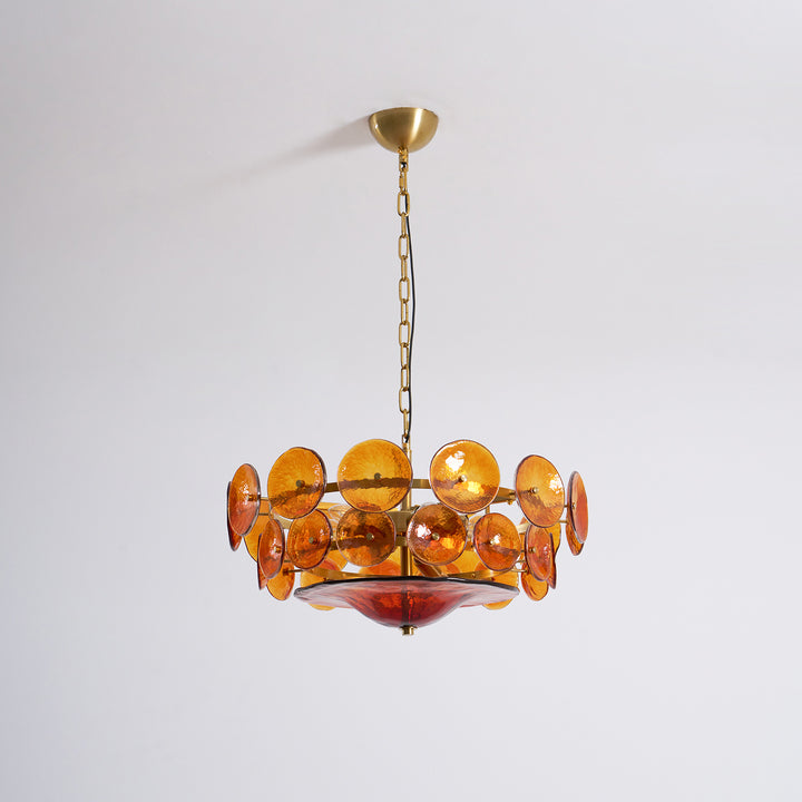Solaris Disc Murano Chandelier - Vakkerlight