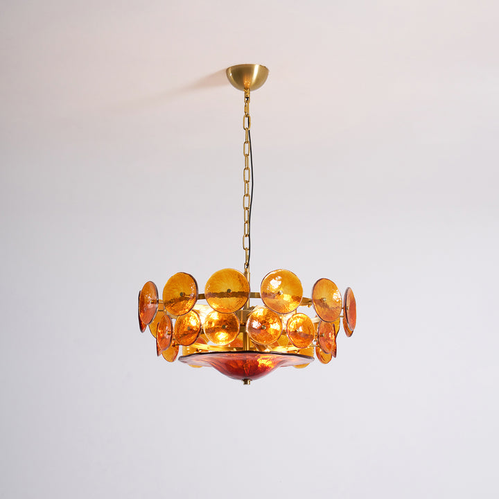 Solaris Disc Murano Chandelier - Vakkerlight