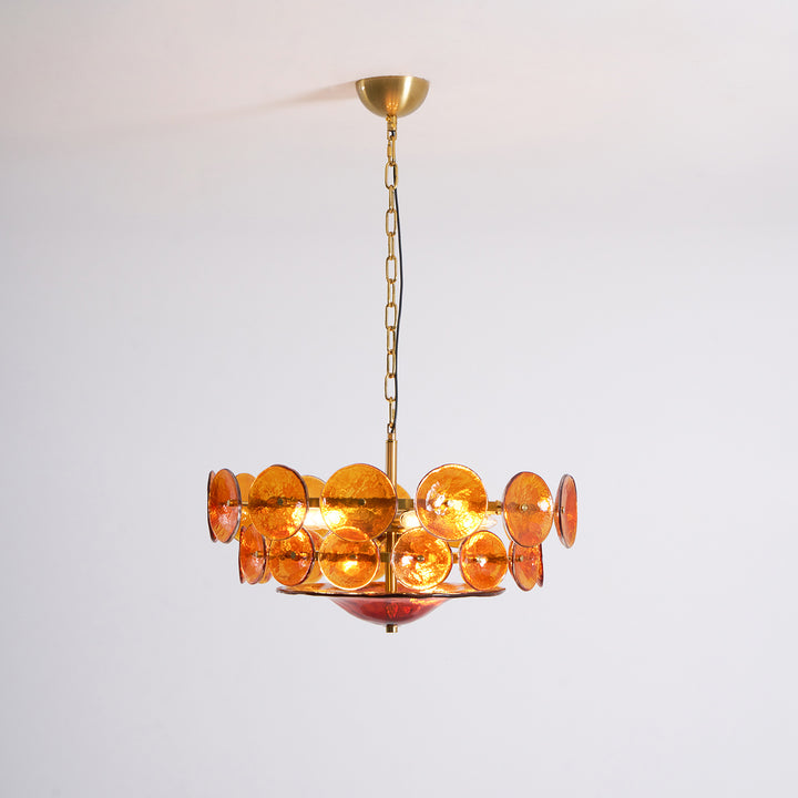 Solaris Disc Murano Chandelier - Vakkerlight