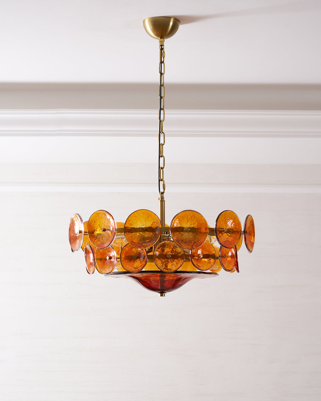 Solaris Disc Murano Chandelier - Vakkerlight