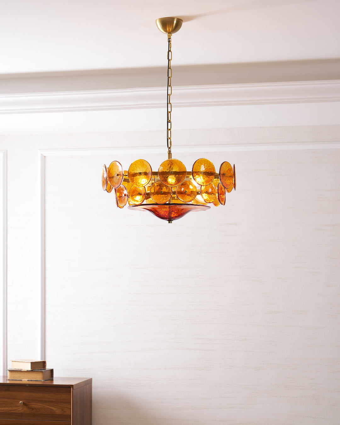 Solaris Disc Murano Chandelier - Vakkerlight