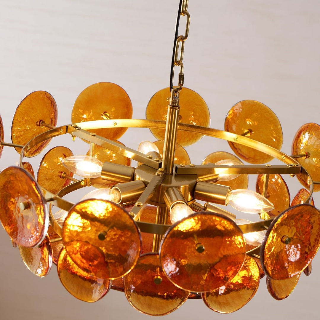 Solaris Disc Murano Chandelier - Vakkerlight