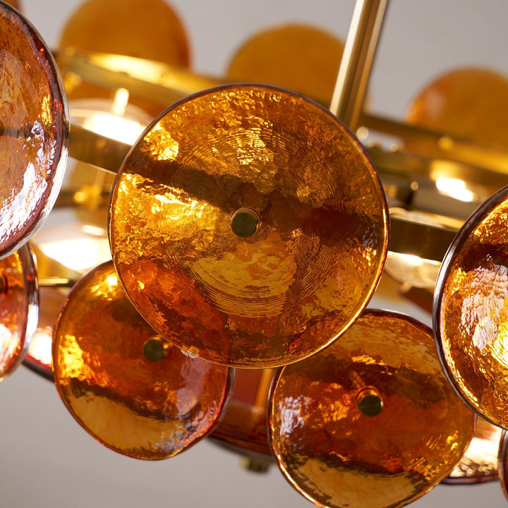 Solaris Disc Murano Chandelier - Vakkerlight