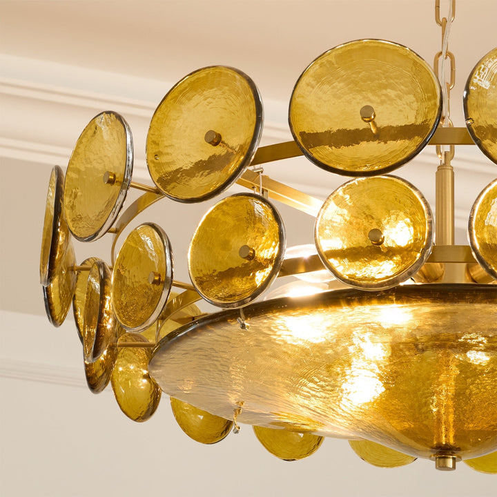 Solaris Disc Murano Chandelier - Vakkerlight