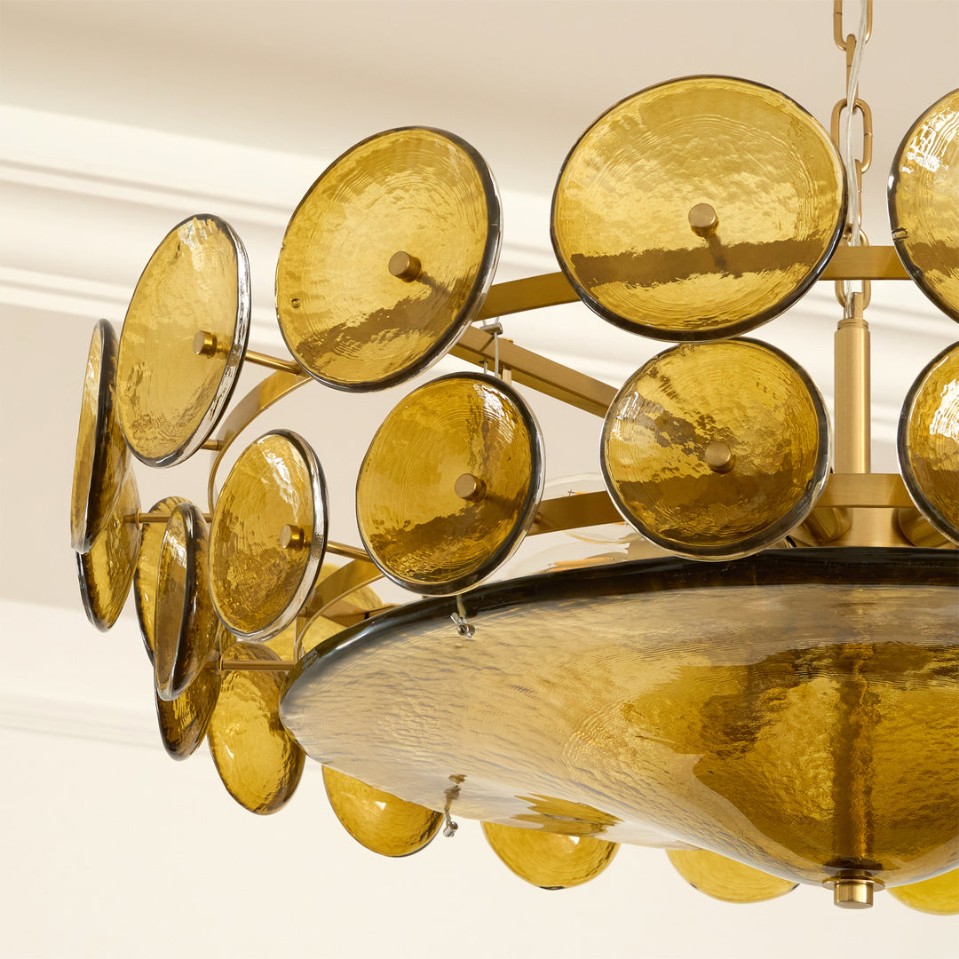 Solaris Disc Murano Chandelier - Vakkerlight