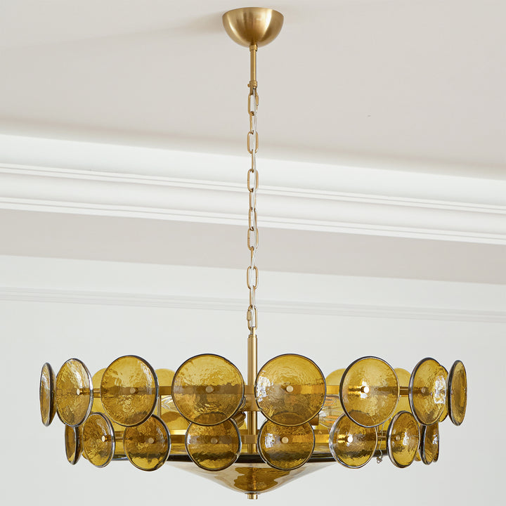 Solaris Disc Murano Chandelier - Vakkerlight