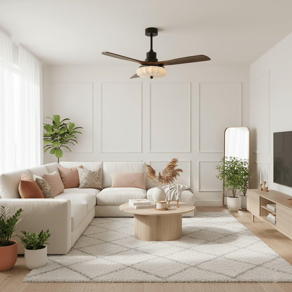 Lotus Bloom Ceiling Fan Light - Vakkerlight