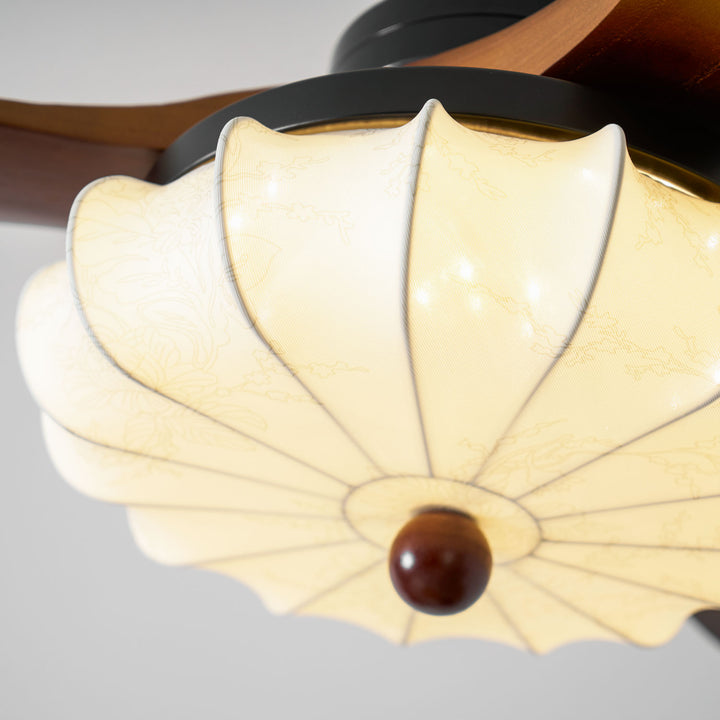 Lotus Bloom Ceiling Fan Light - Vakkerlight