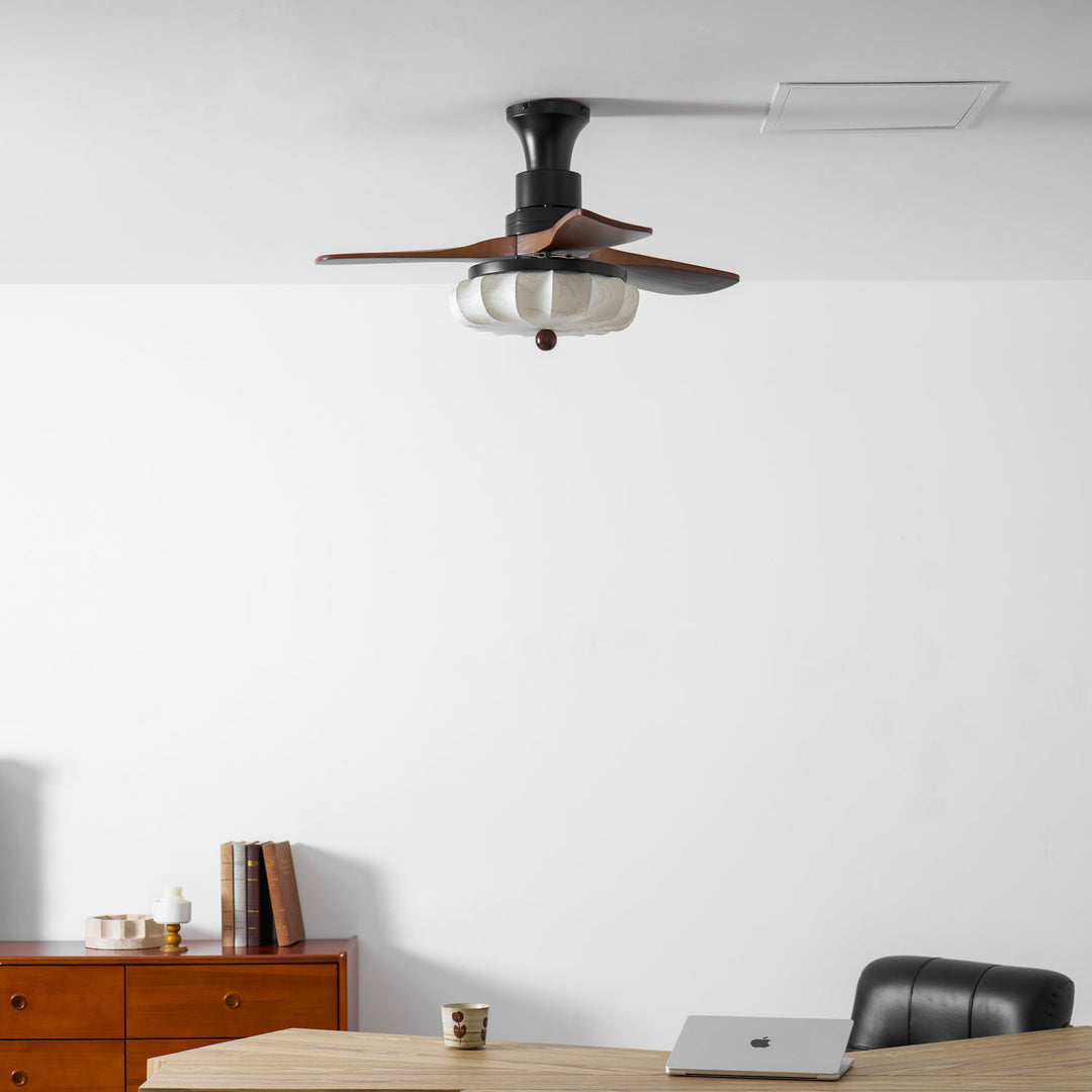 Lotus Bloom Ceiling Fan Light - Vakkerlight