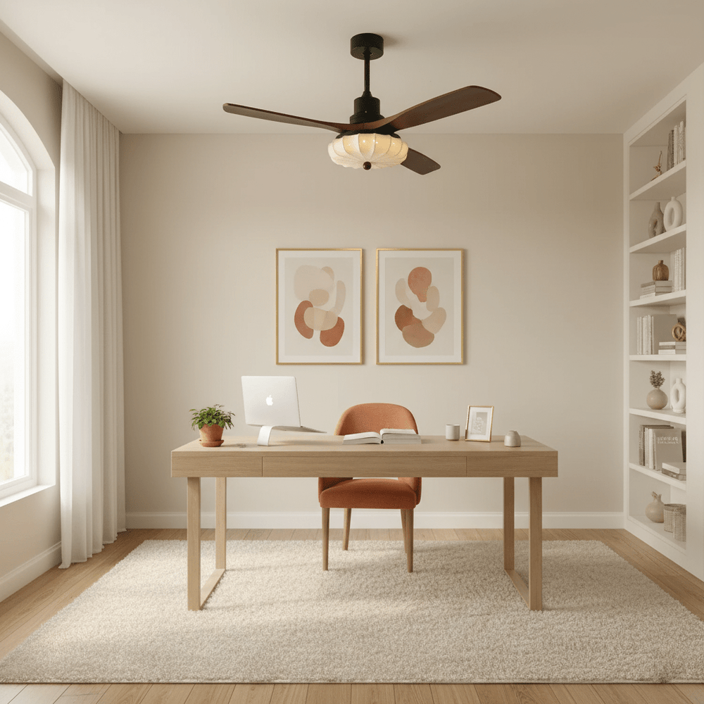 Lotus Bloom Ceiling Fan Light - Vakkerlight