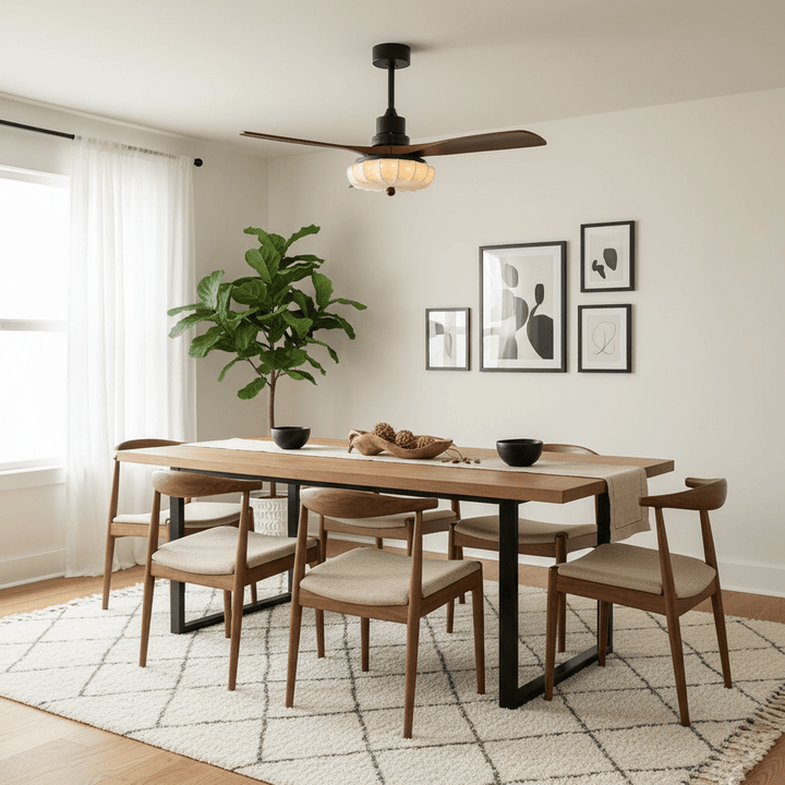 Lotus Bloom Ceiling Fan Light - Vakkerlight