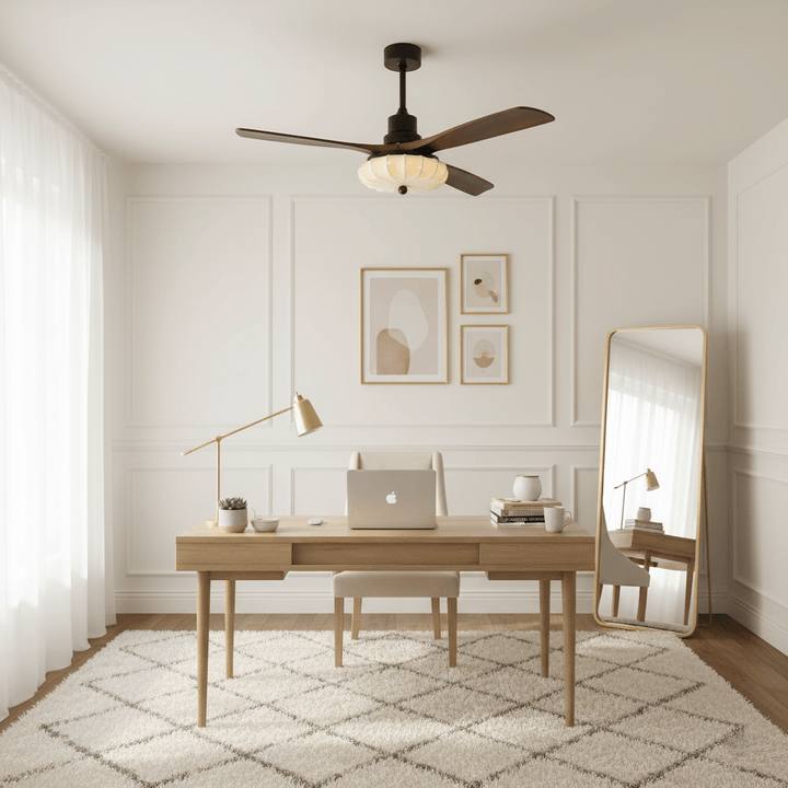 Lotus Bloom Ceiling Fan Light - Vakkerlight