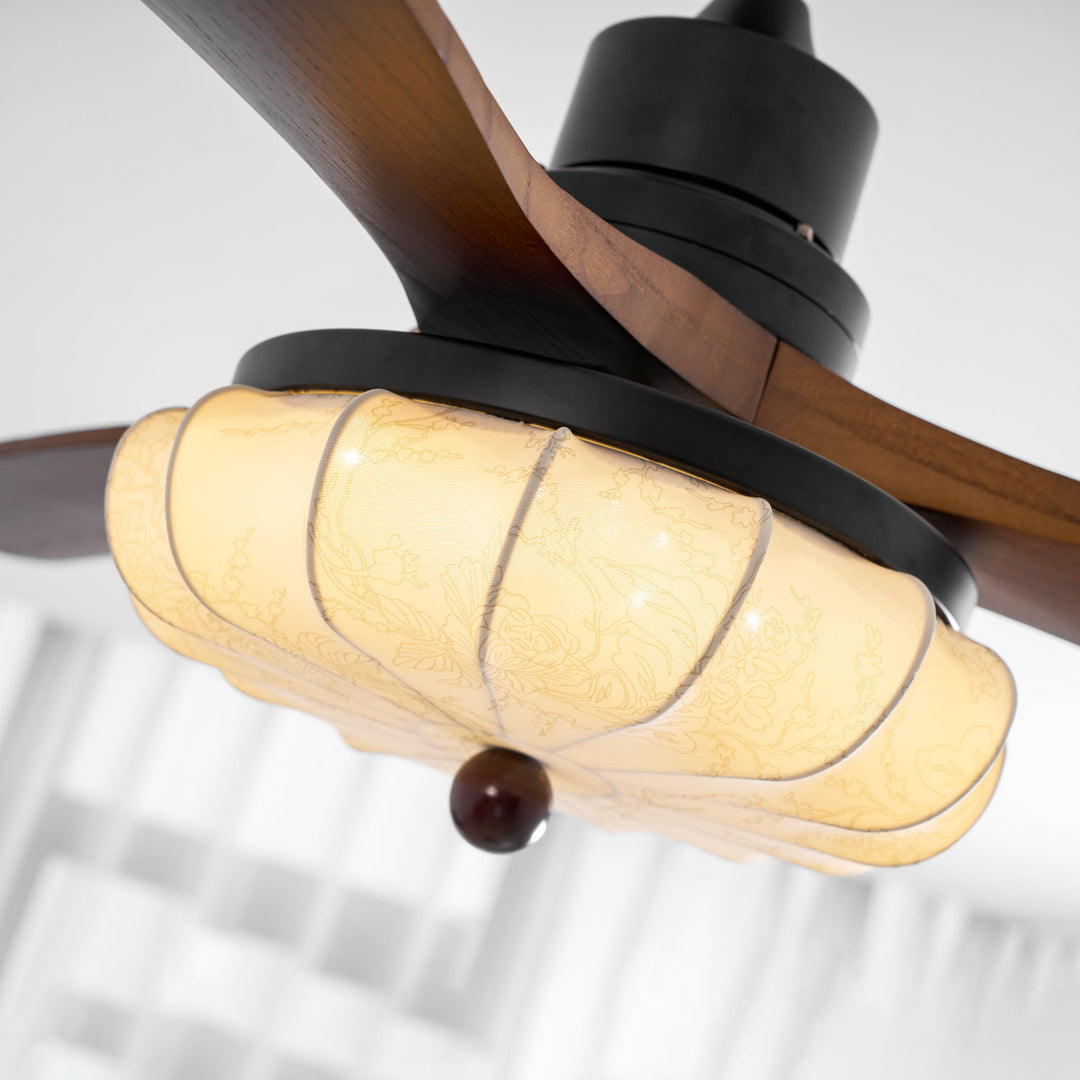 Lotus Bloom Ceiling Fan Light - Vakkerlight