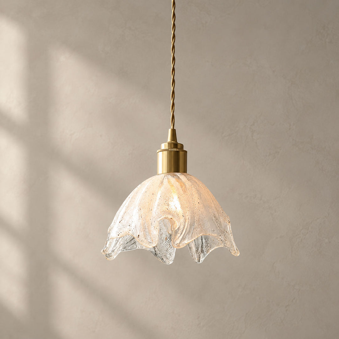 لوتس كريستال قلادة صغيرة الخفيفة