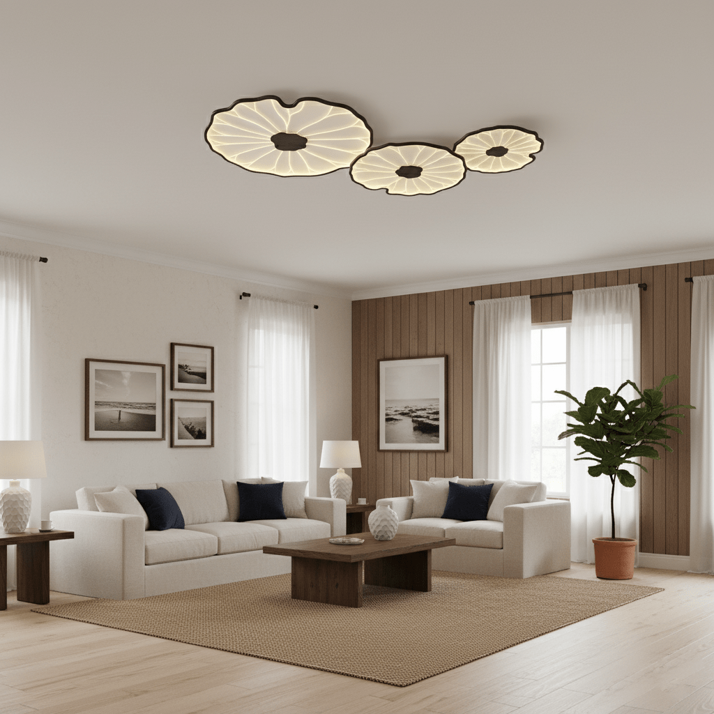 Lotus Leaf Acrylic Ceiling Lamp - Vakkerlight