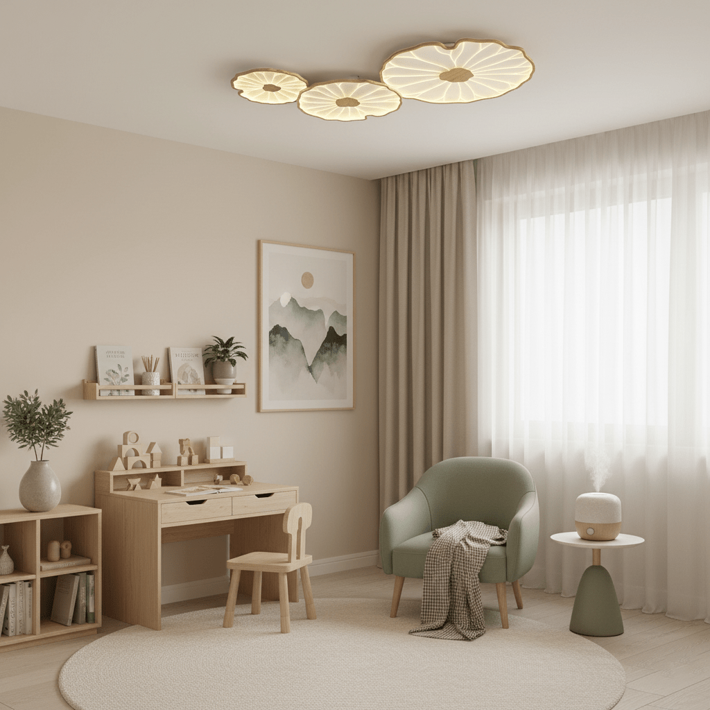 Lotus Leaf Acrylic Ceiling Lamp - Vakkerlight