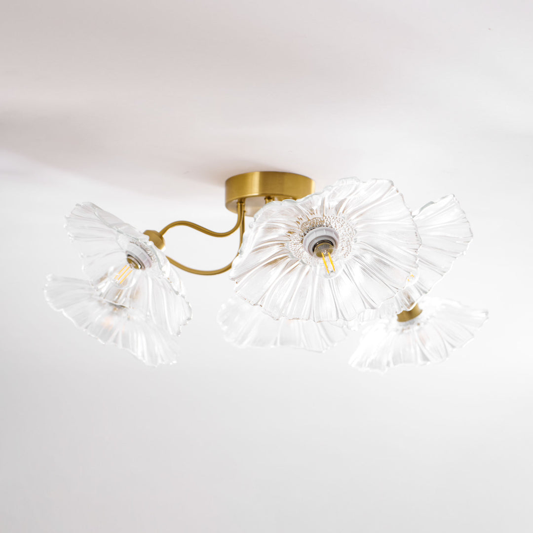 Lotus Leaf Glass Ceiling Lamp - Vakkerlight