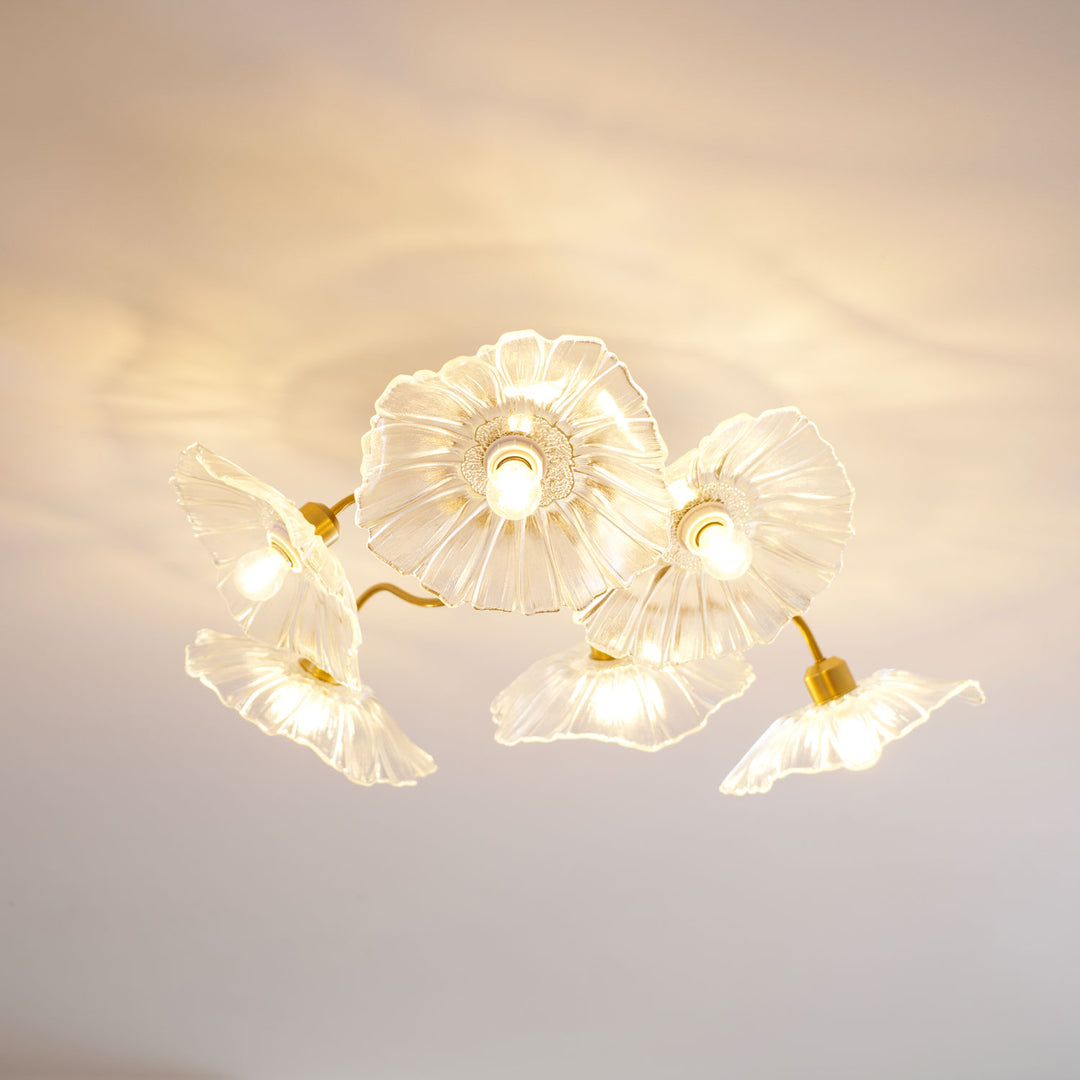Lotus Leaf Glass Ceiling Lamp - Vakkerlight
