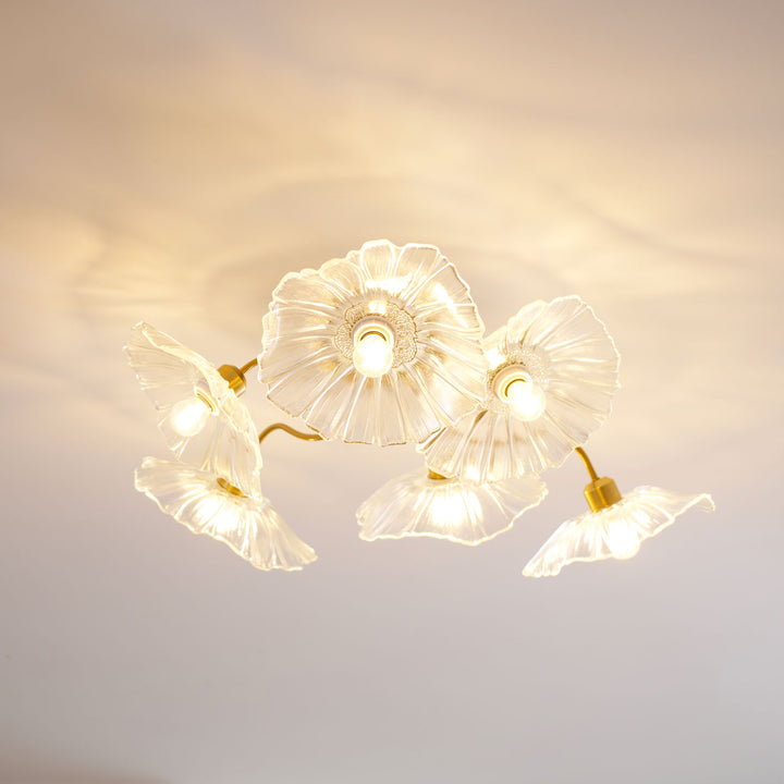 Lotus Leaf Glass Ceiling Lamp - Vakkerlight