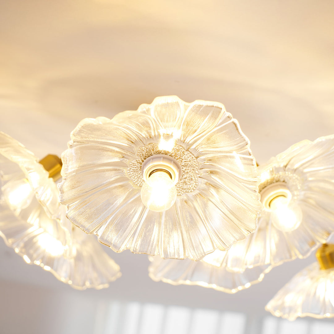 Lotus Leaf Glass Ceiling Lamp - Vakkerlight
