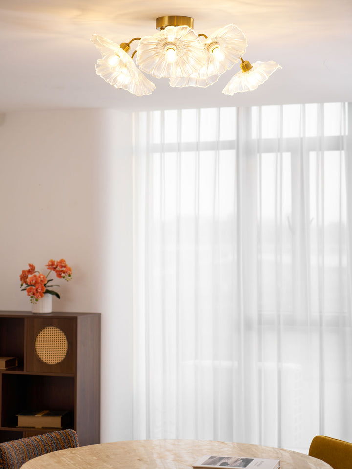 Lotus Leaf Glass Ceiling Lamp - Vakkerlight