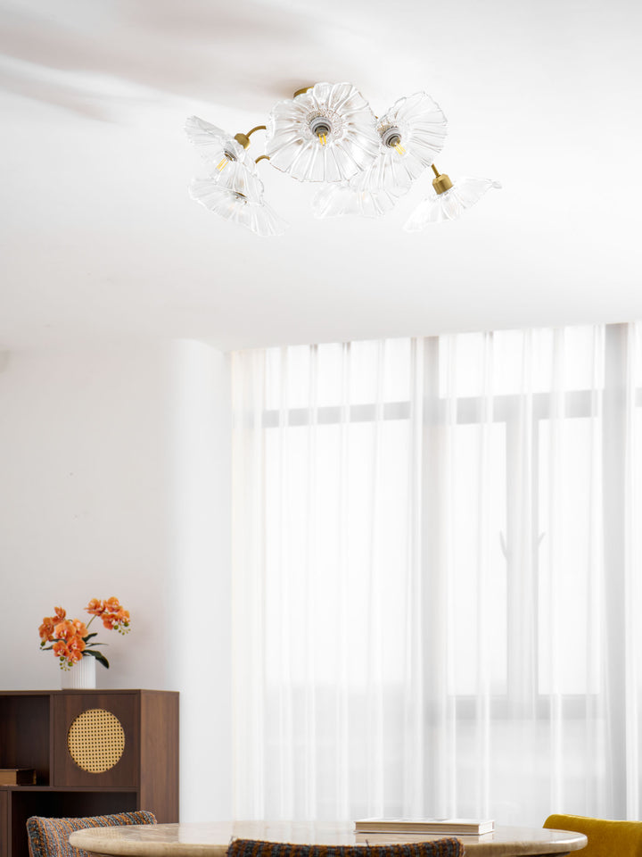 Lotus Leaf Glass Ceiling Lamp - Vakkerlight