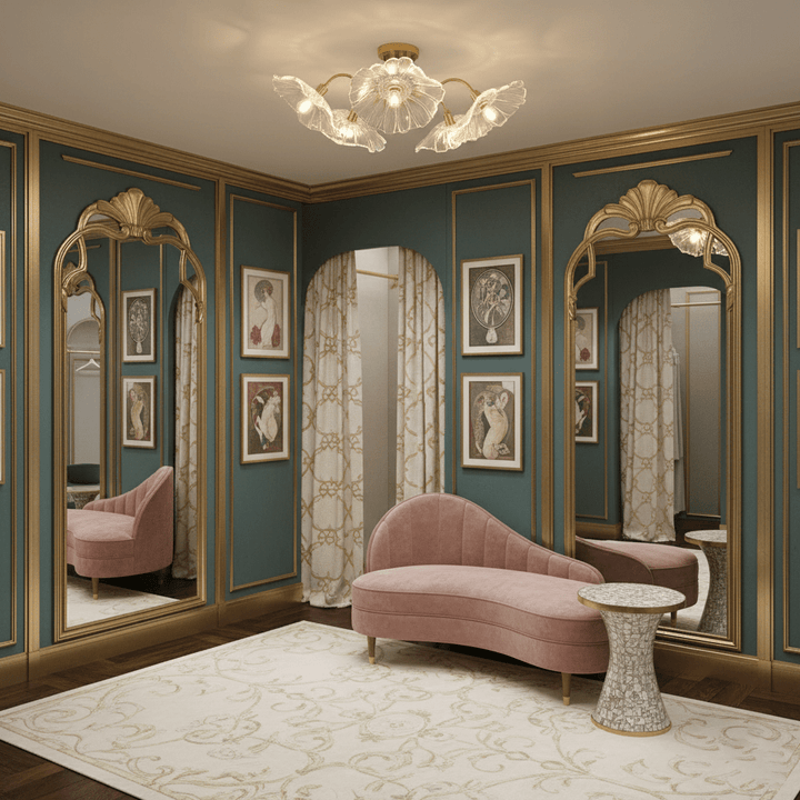 Lotus Leaf Glass Ceiling Lamp - Vakkerlight