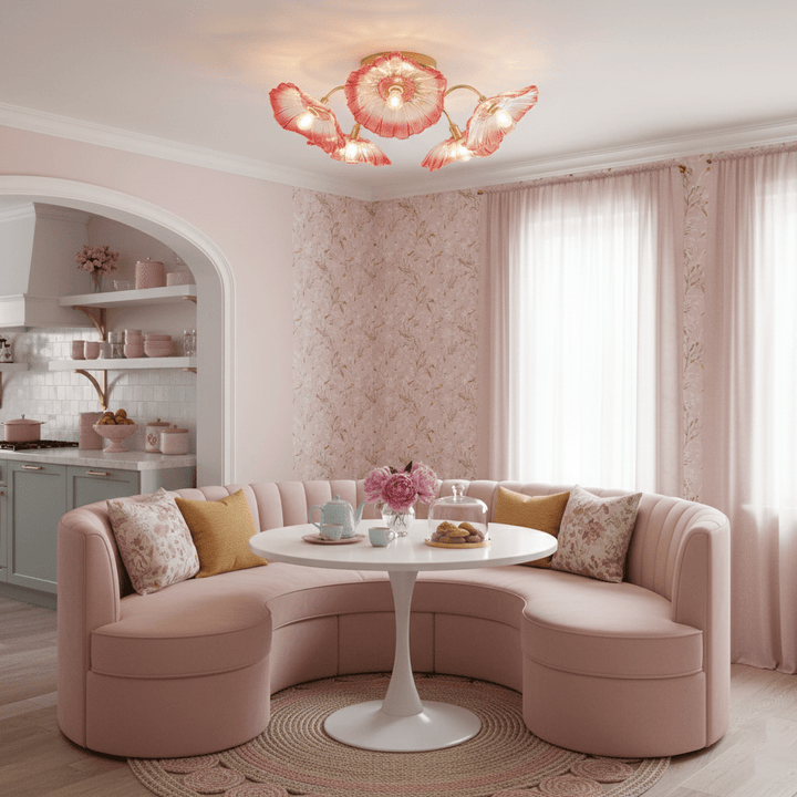 Lotus Leaf Glass Ceiling Lamp - Vakkerlight