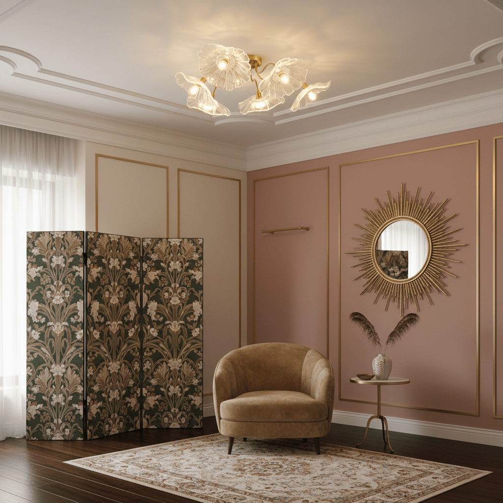 Lotus Leaf Glass Ceiling Lamp - Vakkerlight