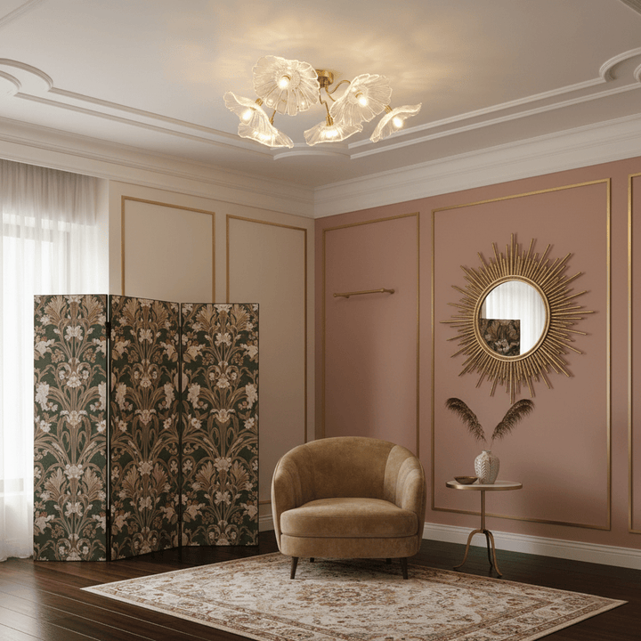 Lotus Leaf Glass Ceiling Lamp - Vakkerlight