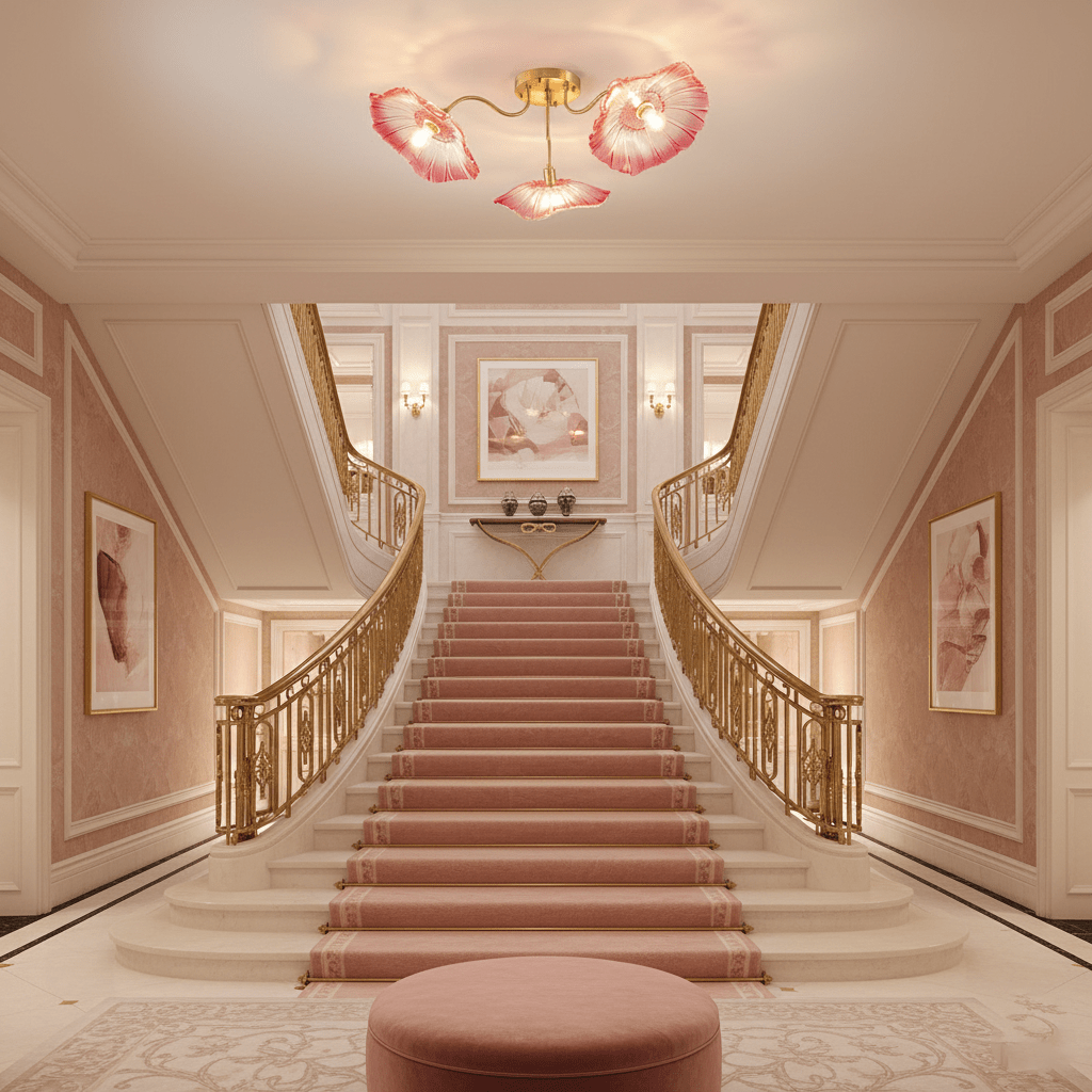 Lotus Leaf Glass Ceiling Lamp - Vakkerlight