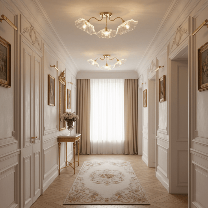 Lotus Leaf Glass Ceiling Lamp - Vakkerlight