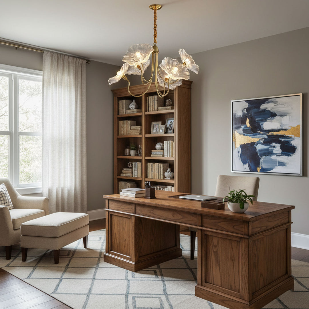 Lotus Leaf Glass Chandelier - Vakkerlight