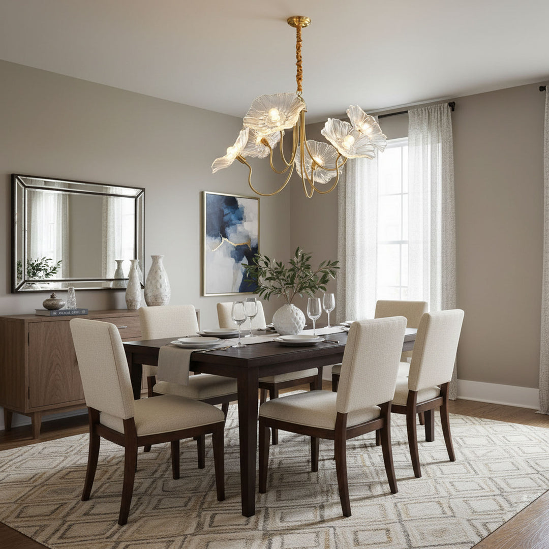 Lotus Leaf Glass Chandelier - Vakkerlight