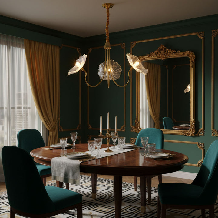 Lotus Leaf Glass Chandelier - Vakkerlight