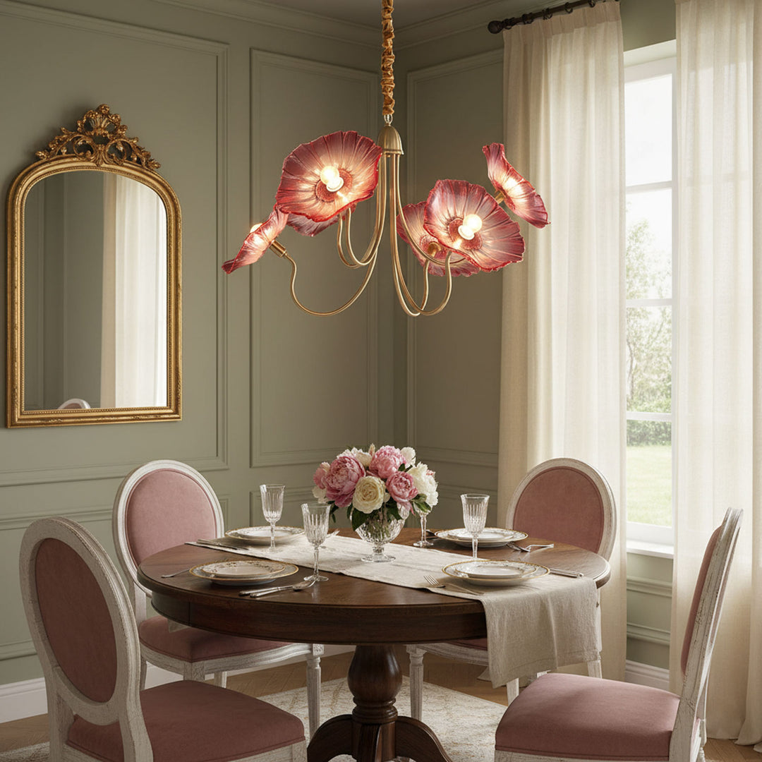 Lotus Leaf Glass Chandelier - Vakkerlight