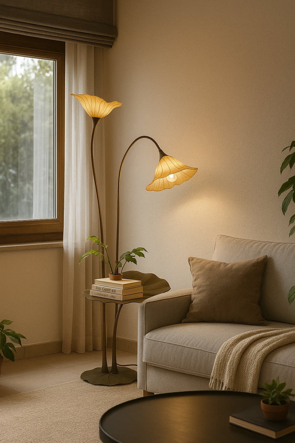 Lotus Bloom Floor Lamp - Vakkerlight
