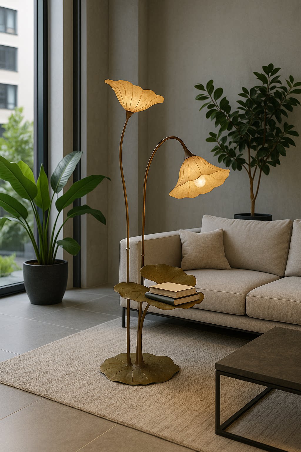 Lotus Bloom Floor Lamp - Vakkerlight